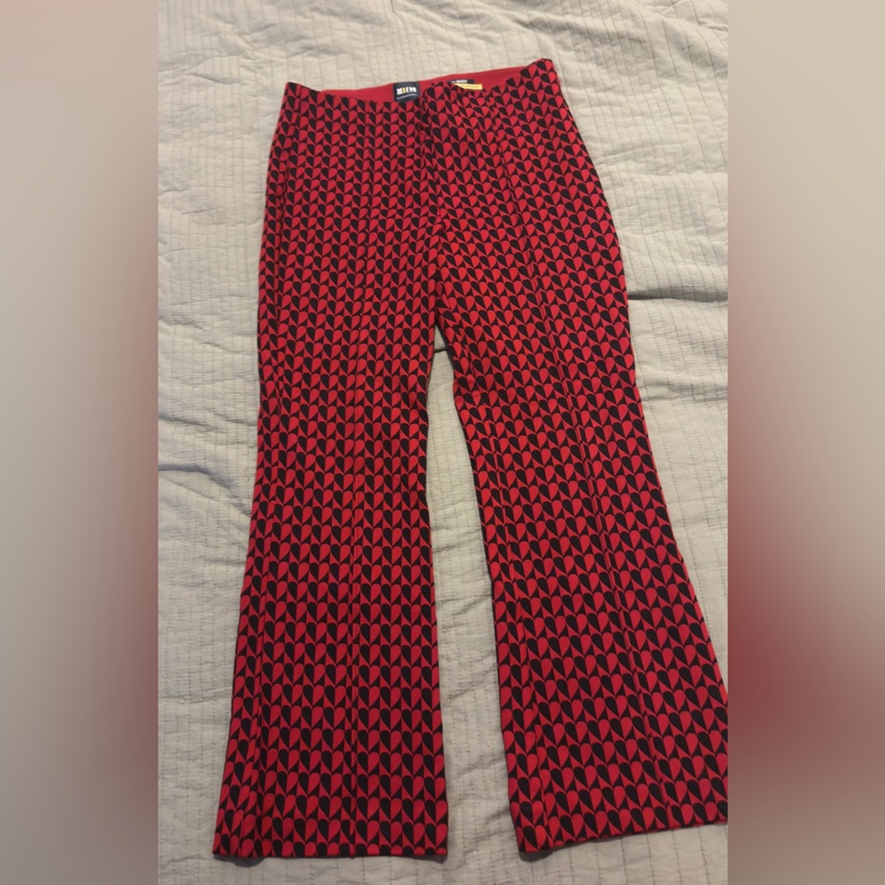 Maeve Poppy Kick-Flare Pull On Pants